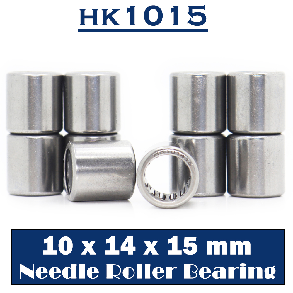 Rodamientos de agujas HK1015, 10x14x15mm (10 piezas), rodamiento de agujas de taza dibujada HK101415 TLA1015Z