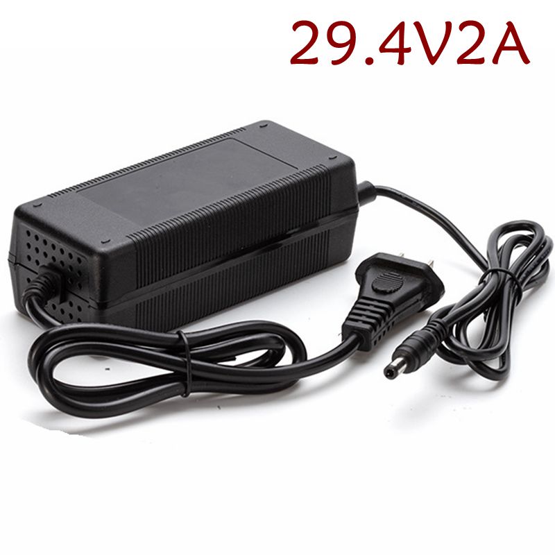 Chargeur de batterie au lithium 7S, 24V, sortie 29.4V, 10Ah, 15Ah, 20Ah, DC 5.5x2.1 Port