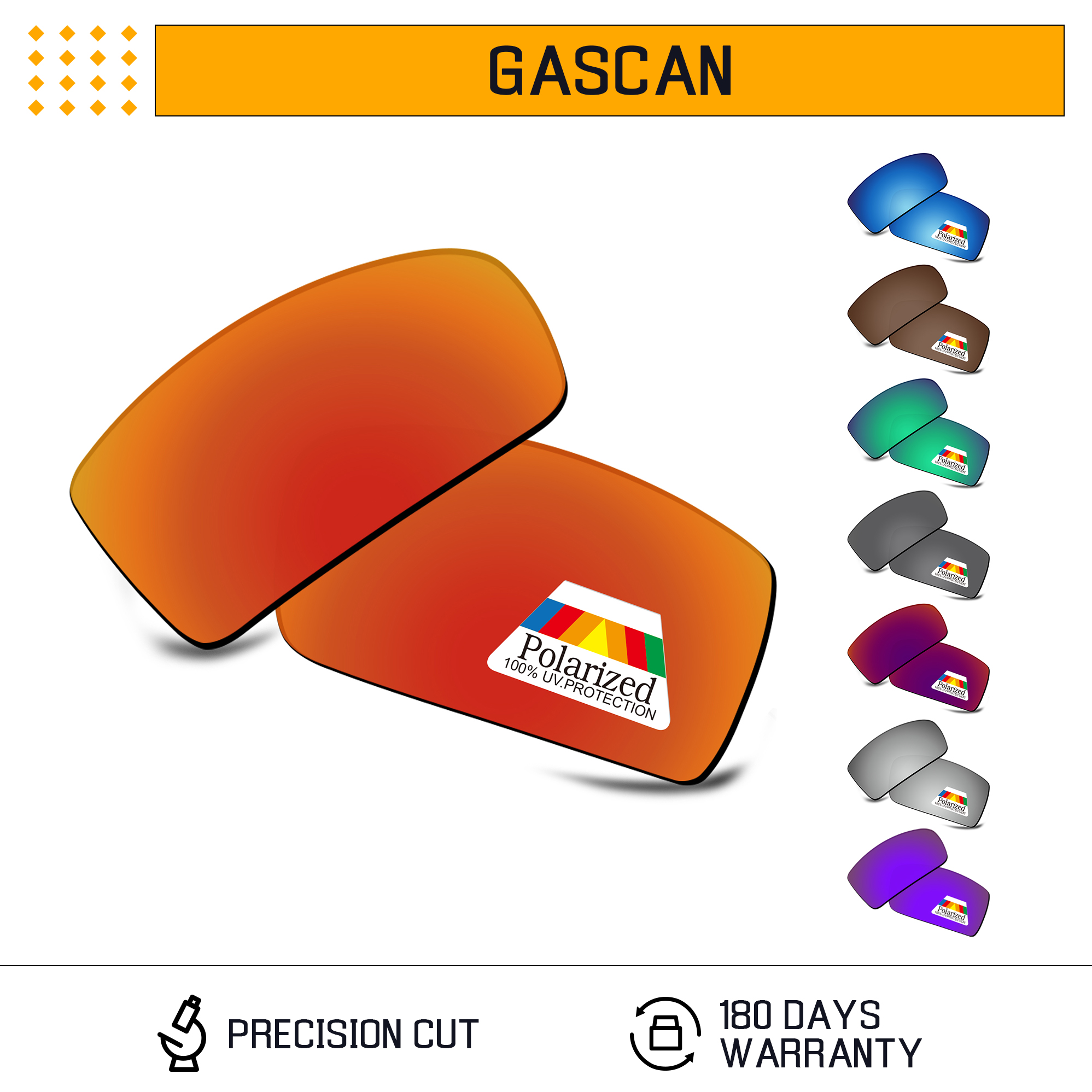 เลนส์เปลี่ยนเลนส์ Bwake สําหรับ-Oakley Gascan OO9014 - กรอบแว่นตากันแดด 60 มม.-หลายตัวเลือก