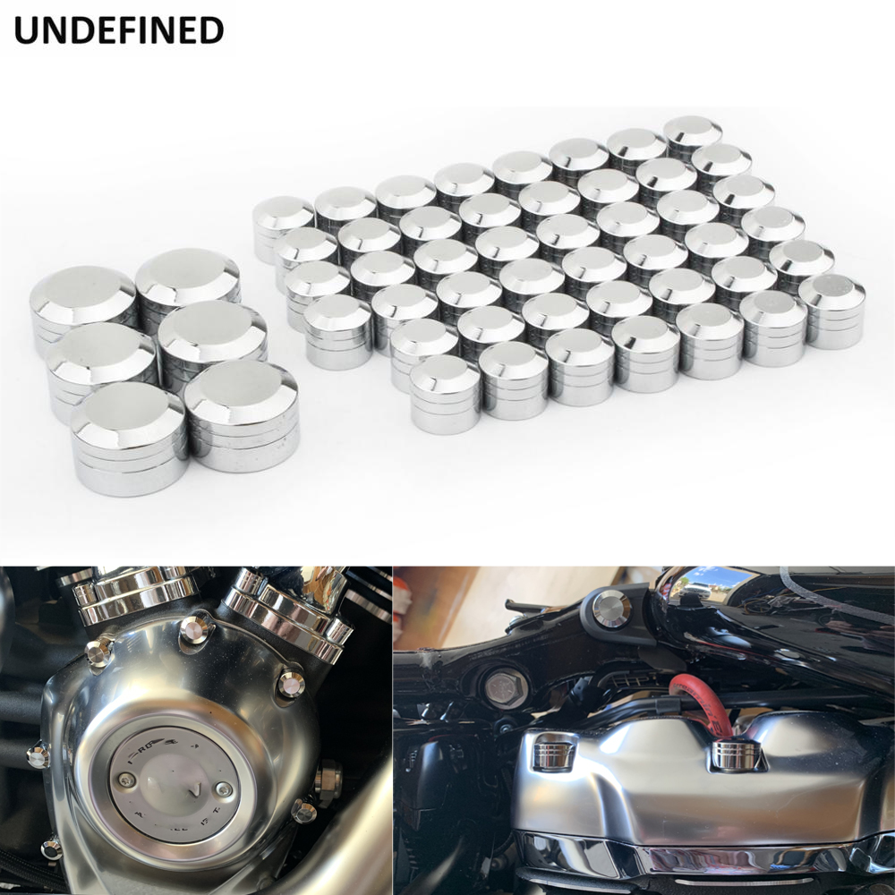Tapas de tornillo de perno de motor de motocicleta, cubierta de tapa de pernos de cabeza para Harley Dyna Street Fat Bob Low Rider FXD Wide Glide 2000-2017