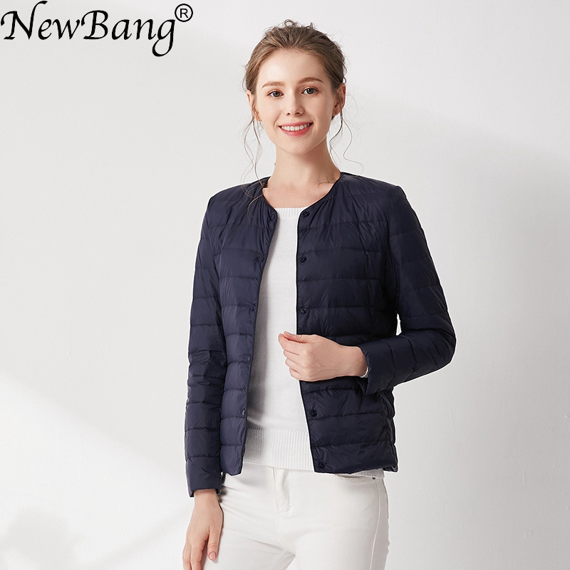 NewBang Ultra Light Down ผู้หญิง Matt ผ้าน้ำหนักเบา WARM Windbreaker หญิง Parka ผู้หญิงเสื้อแจ็คเก็ต PLUS เสื้อ