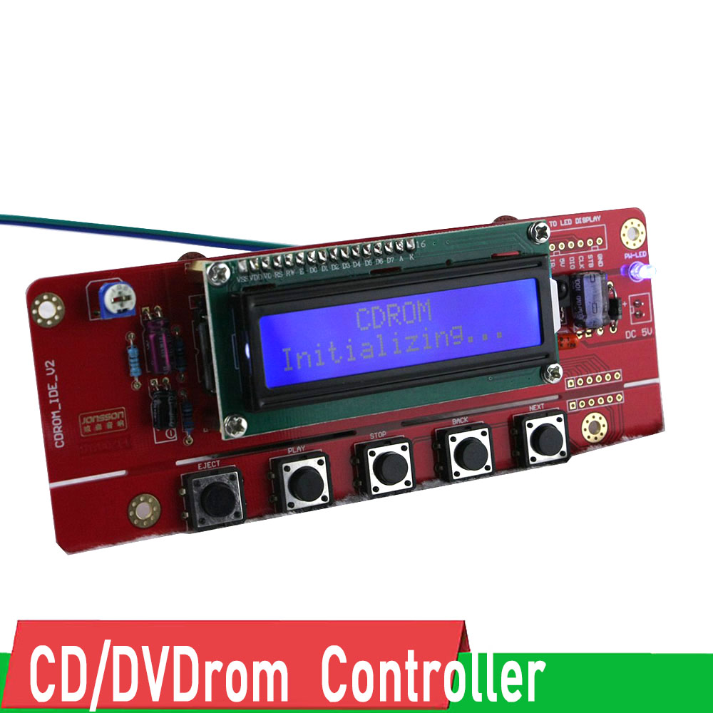 CD/DVDrom lecteur optique contrôleur bricolage lecteur Audio pilote CD, tourner vers le disque, CD-ROM IDE + télécommande affichage numérique