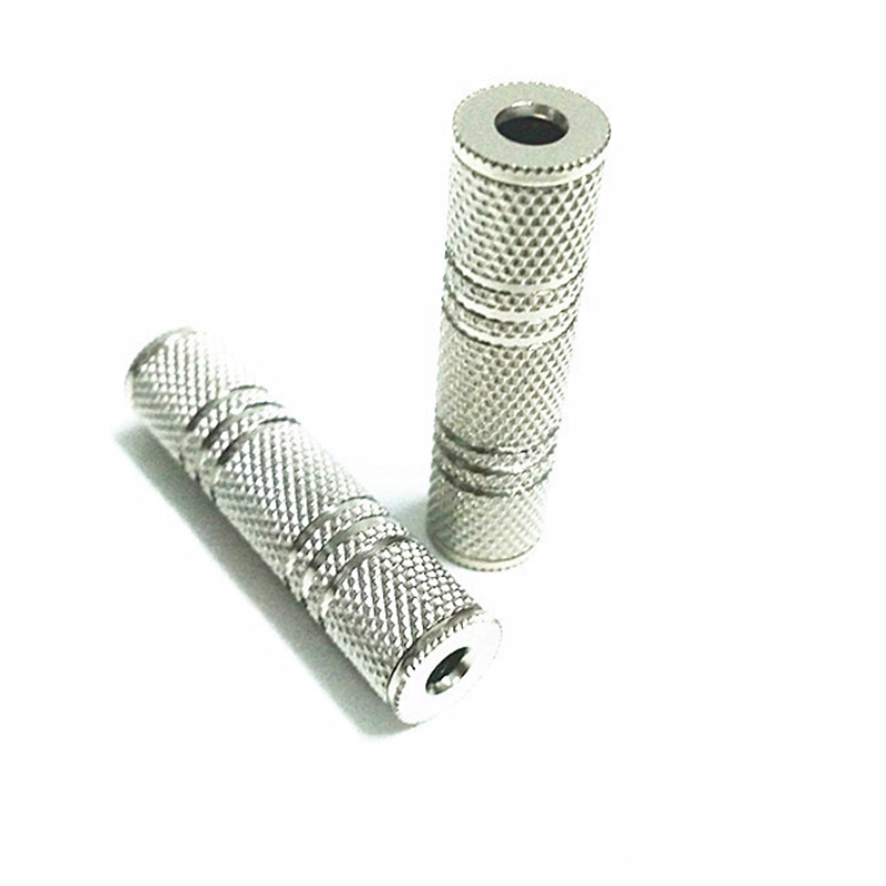 Conector adaptador de Audio estéreo, acoplador hembra a hembra de 3,5mm, extensión F/F para Cables de conector de auriculares estéreo de doble canal, 2 uds.