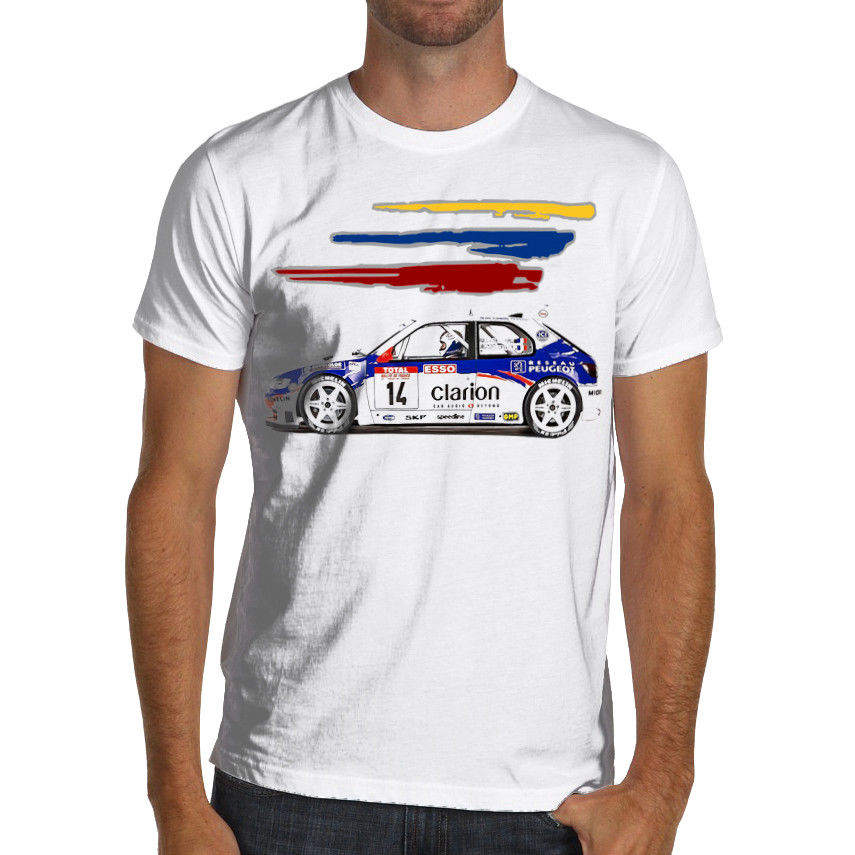 Letnia koszulka męska France Car 306 Maxi Kit Car F2 Super 2000 Rally Wrc Miękka bawełniana koszulka Custom Aldult Teen Unisex