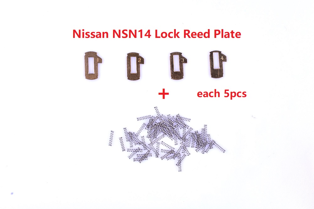 (20 piezas) NSN14 buena calidad cerradura de coche Reed bloqueo NSN14 placa de bloqueo para Nissan Teana Sunny SYLPHY Kits de reparación de llaves