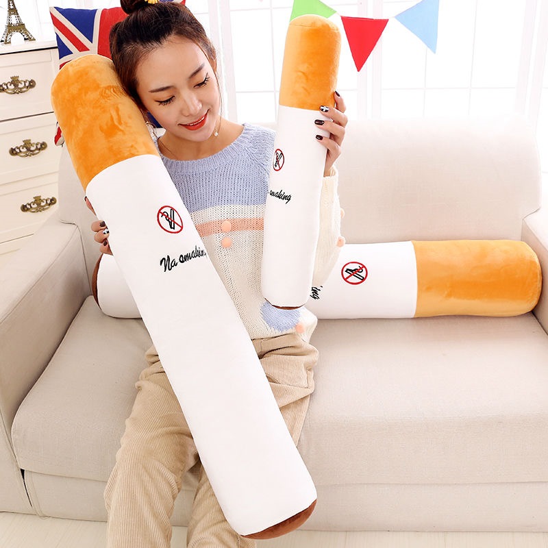 30-110 cm Creativo Fumatori Cilindrico Cuscino Per Dormire Sigaretta Cuscino Smolazione Peluche Giocattoli di Moda Fidanzato Regalo Di Compleanno