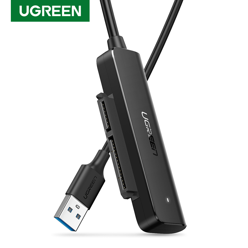 Ugreen-convertidor USB 3,0 a SATA, adaptador para disco duro externo HDD/SSD de 2,5 pulgadas, 5gbps, Cable SATA a USB