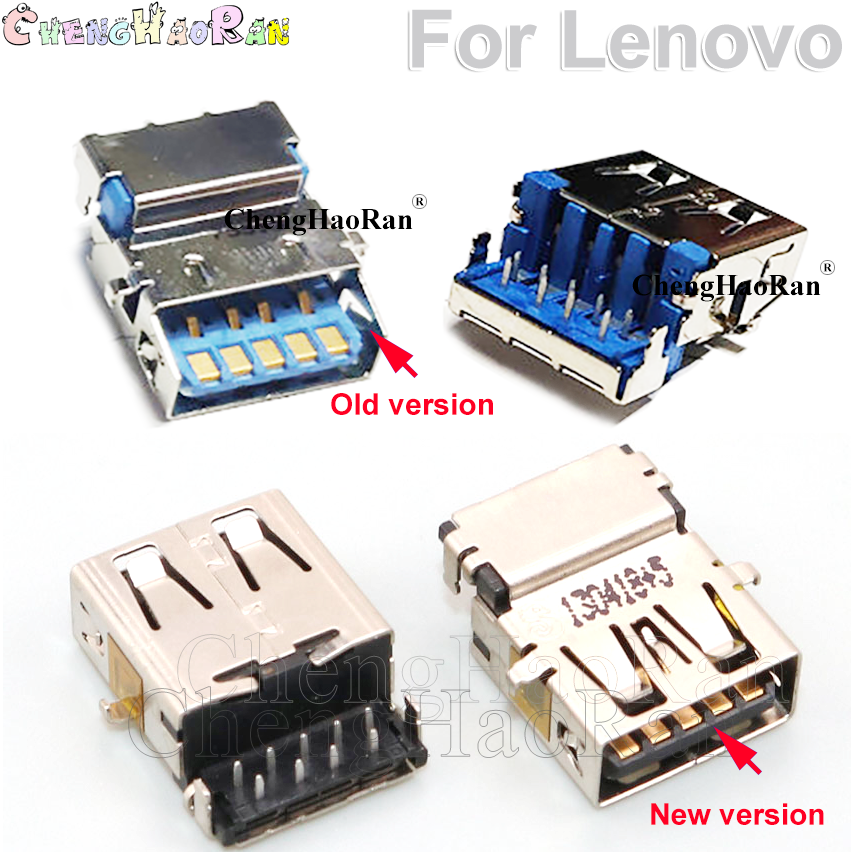 2x Gloednieuwe Laptop 3.0 USB Jack Vrouwelijke Connector Socket voor Lenovo V110 700-15isk V110-15IKS Notebook Reparatie Onderdelen USB-poort 3.0
