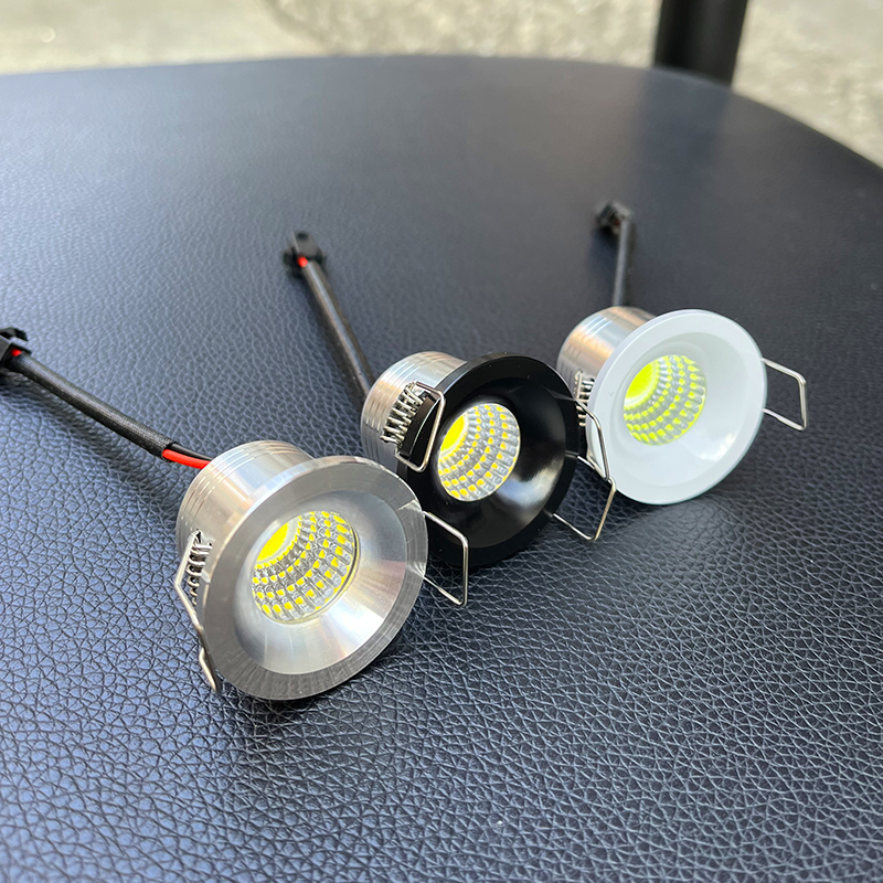 1/4 Stuks Verzonken 3W Led Kast Mini Spot Light 110V 220V Downlight Sieraden Show Inclusief Driver voor Leds plafondlamp