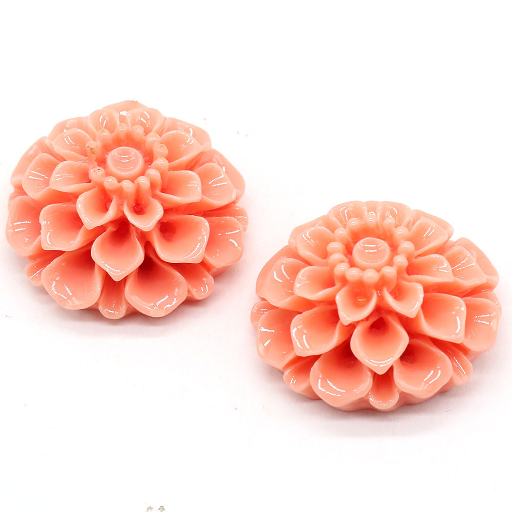 Natural Coral Flower-shape Ring Face Beads Handmade Craft For Jewelry Making DIY Necklace Bracelet Earring Accessory Charm Gift