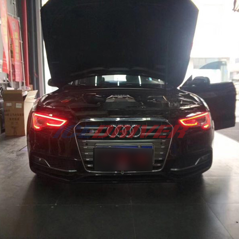 Icedriver для AUDI A5 S5 DRL RGB разноцветсветодиодный светодиодные панели 2012-2016 дневные ходовые огни красный синий RGBW лампы с демоном