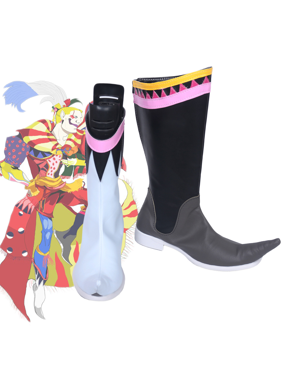 Sepatu Cosplay Kefka Palazzo Sepatu Boot Cosplay Final Fantasy VI Kefka Palazzo Dibuat Sesuai Pesanan Ukuran