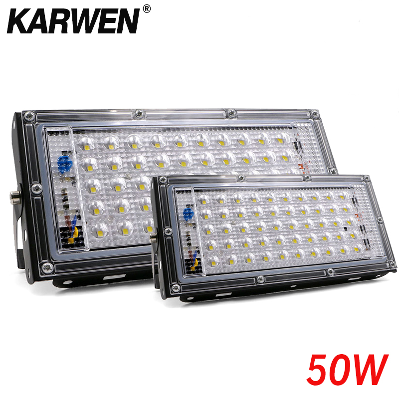 Luz de inundación LED Ip65 impermeable 50W 100W 150W AC 220V 240V foco iluminación de jardín al aire libre Reflector Led reflector de luz fundida