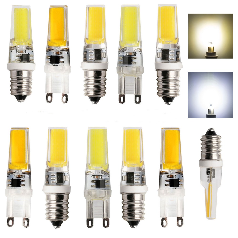 G9 E14 Mini LED Lampada Âm Trần COB LED 9W Đèn Ốp Pha Lê Đèn 220V Đèn Chùm Pha Lê Ánh Sáng Ấm Áp thoáng Mát Trắng Bóng