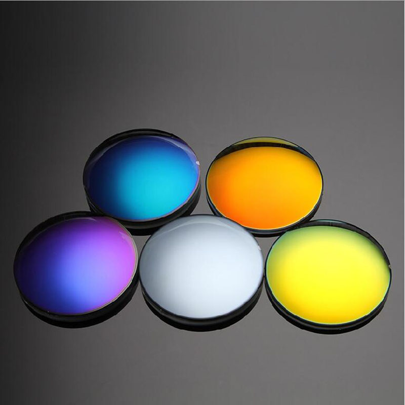 1.499 Single Vision Polarisierte Spiegel Bunte Myopie Brillen Linsen SPH -9,00 ~ 0 Zylinder Optische Sonnenbrille Objektiv Hohe Qualität