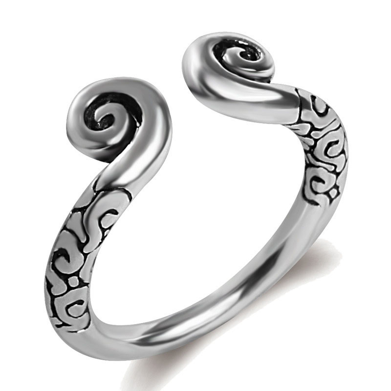 Anillos de motociclista de acero inoxidable Punk Rock infinito para hombre, joyería gótica Vintage, anillo de garra de dragón de Plata para hombre zj23 anel masonic