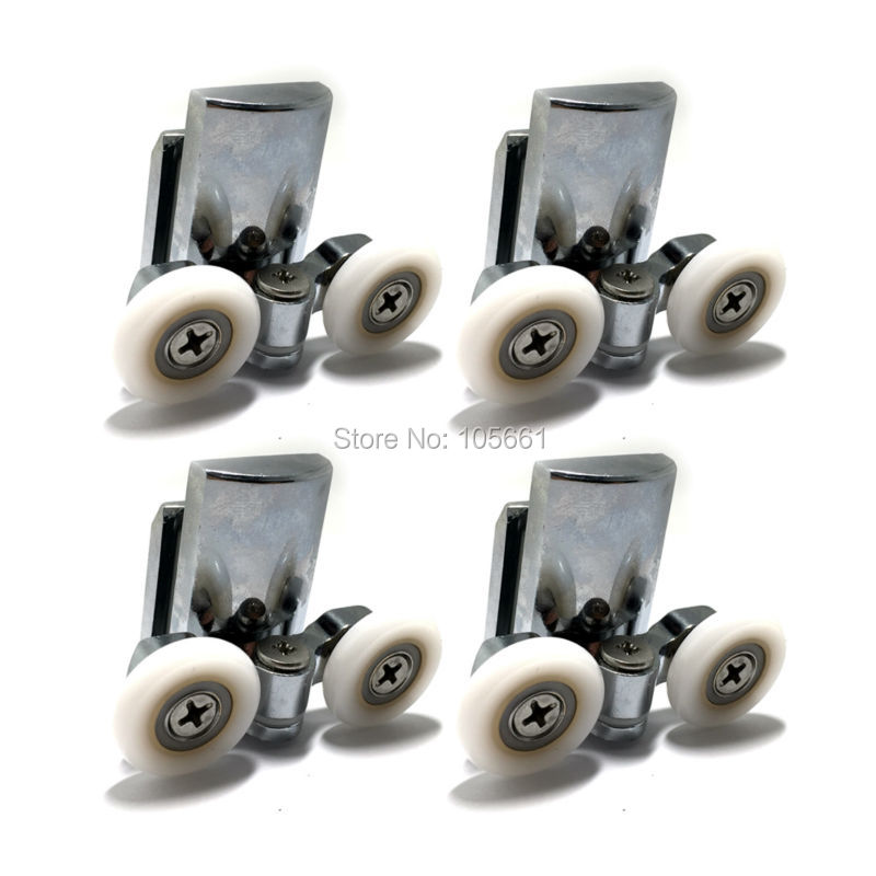 4 * rodas da porta do chuveiro 23mm porta da chuveiro rolos inferior 4pcs