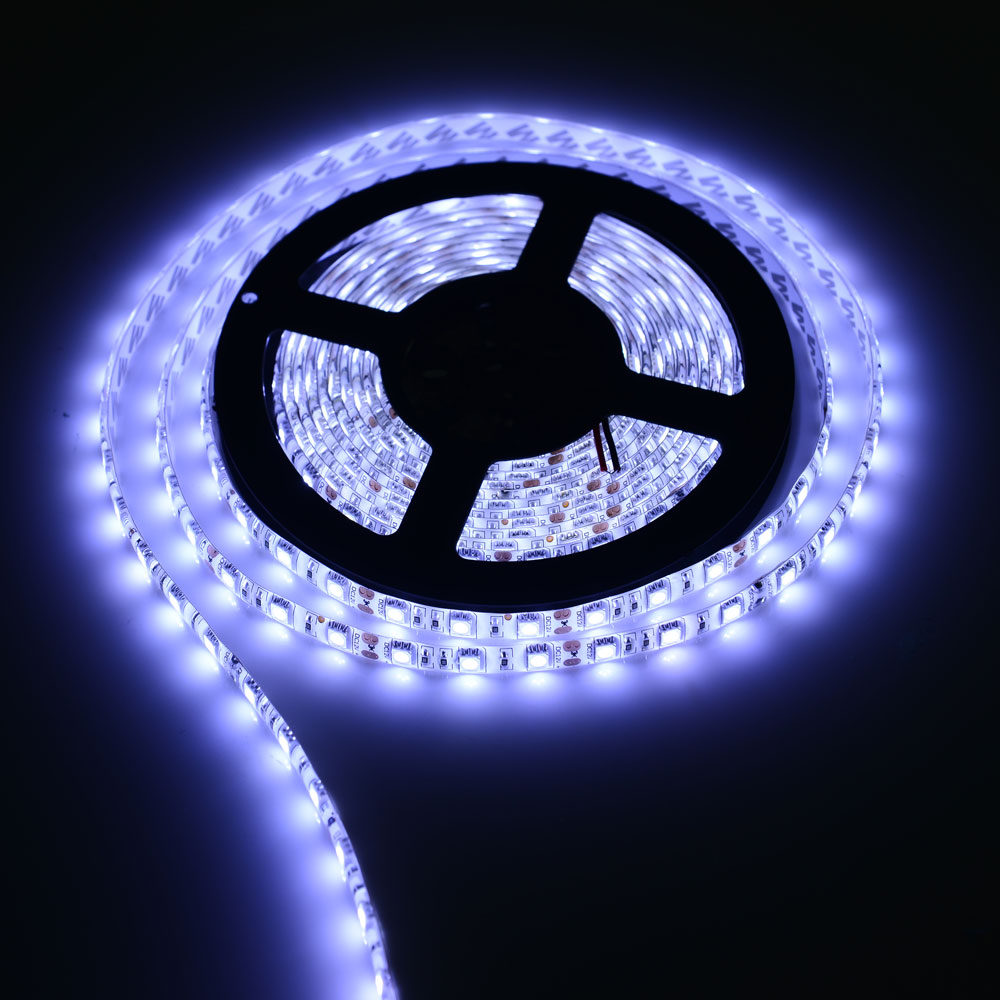 12V 0,5/1/2/3/4/5M 5050 60Leds/m No impermeable/impermeable tira de luz Led Flexible decoración cinta lámpara de coche