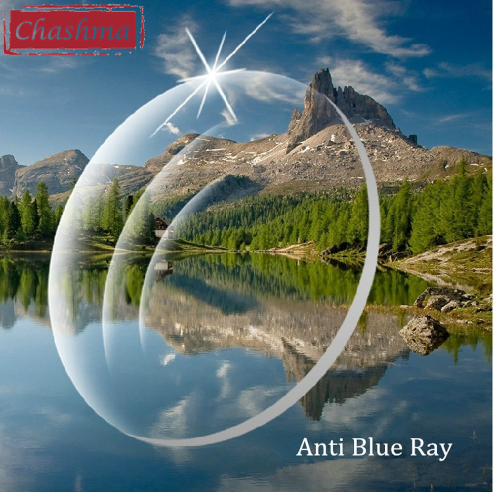Chashma – lentille pour les yeux, couleur claire, verre Anti-rayons bleus, écran de travail d'ordinateur, bloc de lumière bleue, indice 1.61, MR-8
