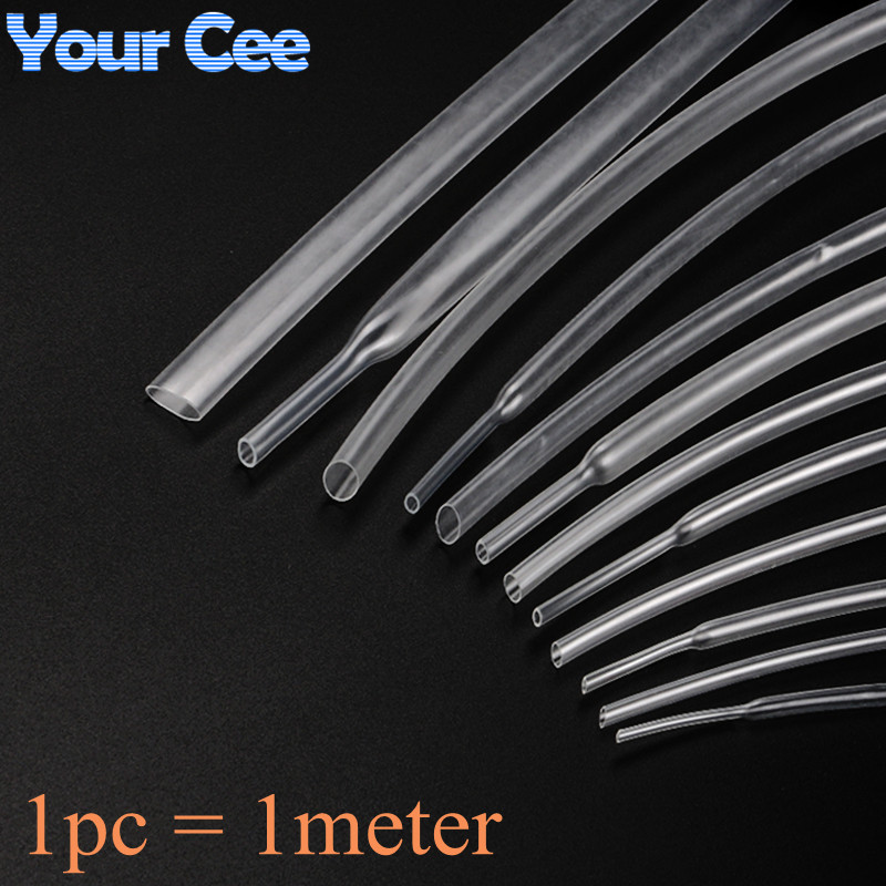 1 Meter Schrumpf schlauch 1mm 12mm 15mm 16mm 18mm 20mm 25mm Schrumpf schlauch Isolier schlauch transparent klar