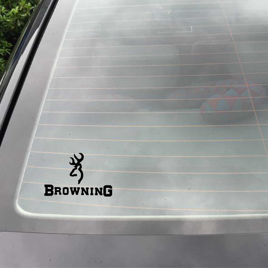 Browning corpo cervos adesivos legal vinil adesivo de carro à prova dwaterproof água removível decalques decoração do para-choque do carro engraçado portátil decalques decoração