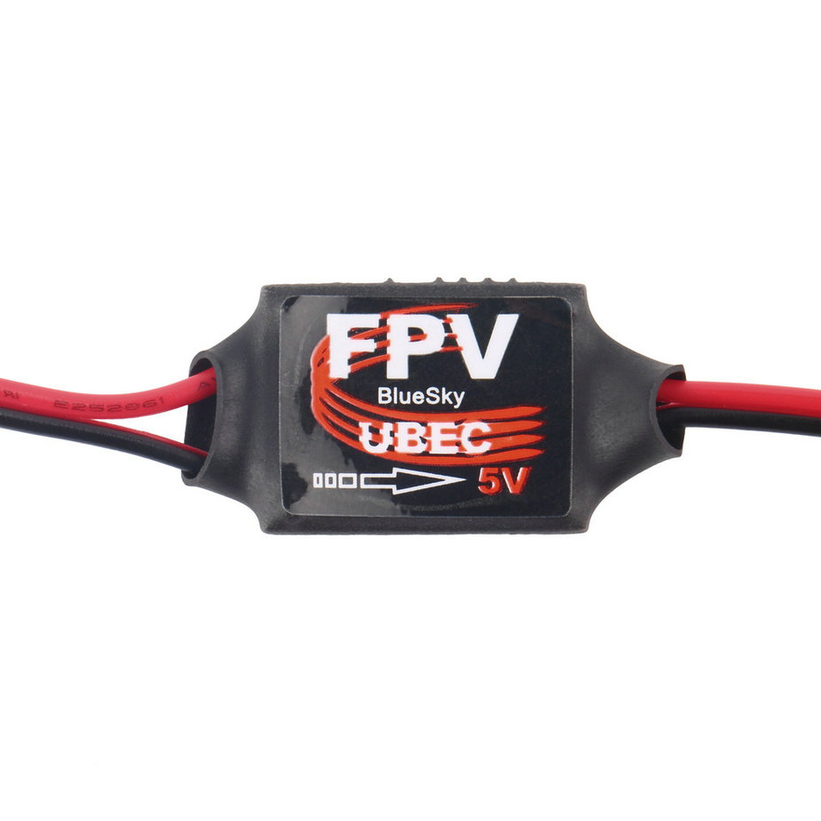 Понижающий преобразователь постоянного тока 3A 5V 12V Mini BEC для радиоуправляемого самолета FPV, рекламный черный и красный аксессуар для радиоуправляемого самолета, хит продаж