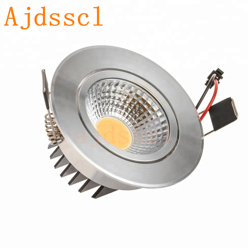 Âm Trần LED Âm Trần Downlight COB Đèn Ốp Trần AC85-265V 6W 9W 12W 15W 18 Waluminum Đèn Đèn Downlight vòng Đèn LED Panel