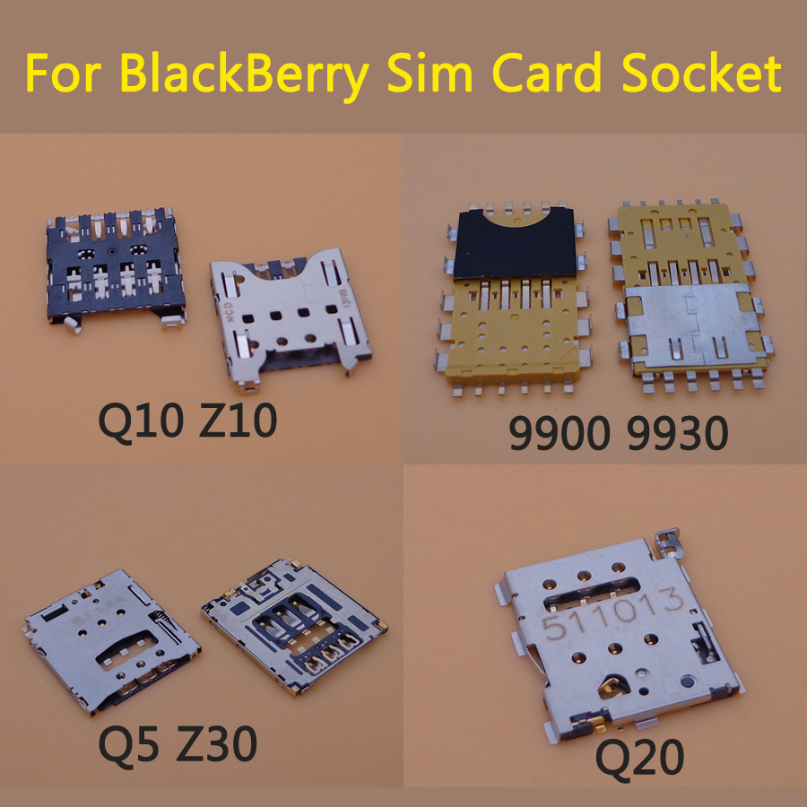 1 шт. для BlackBerry Q10 Z10 9900 9930 Q5 Z30 Q20 держатель для чтения sim-карт слот Разъем Запчасти мобильный телефон