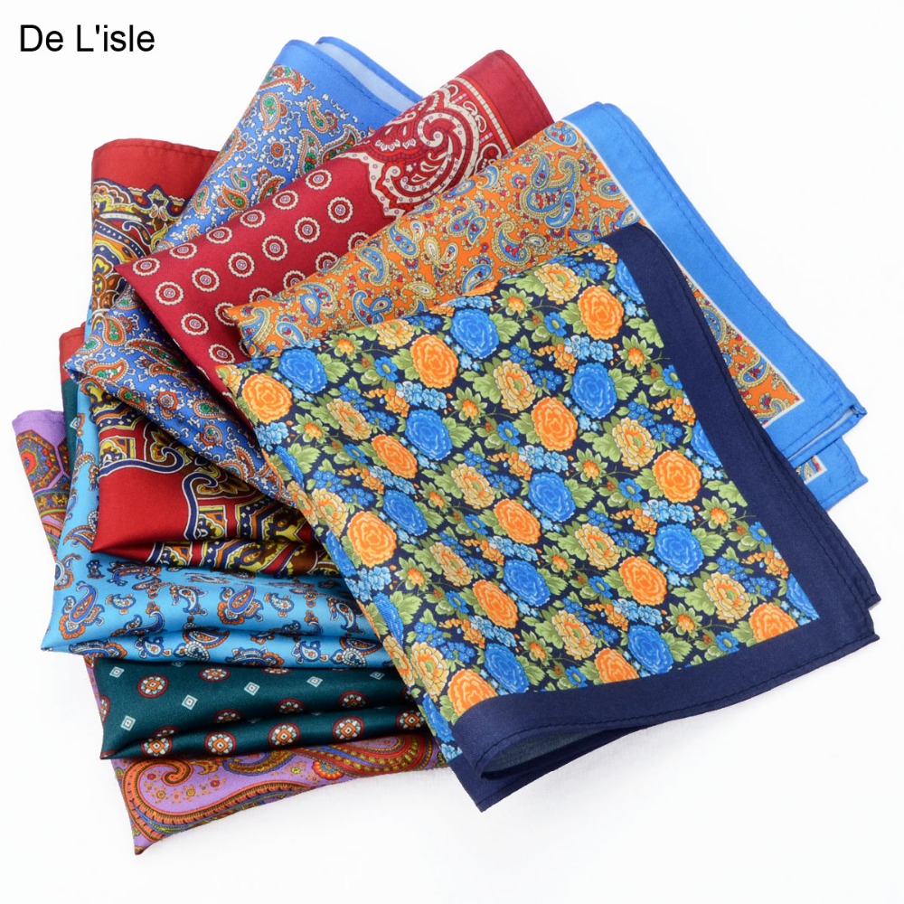 Novidade lenço de bolso artesanal de seda 100% natural lenço quadrado premium com caixa de presente