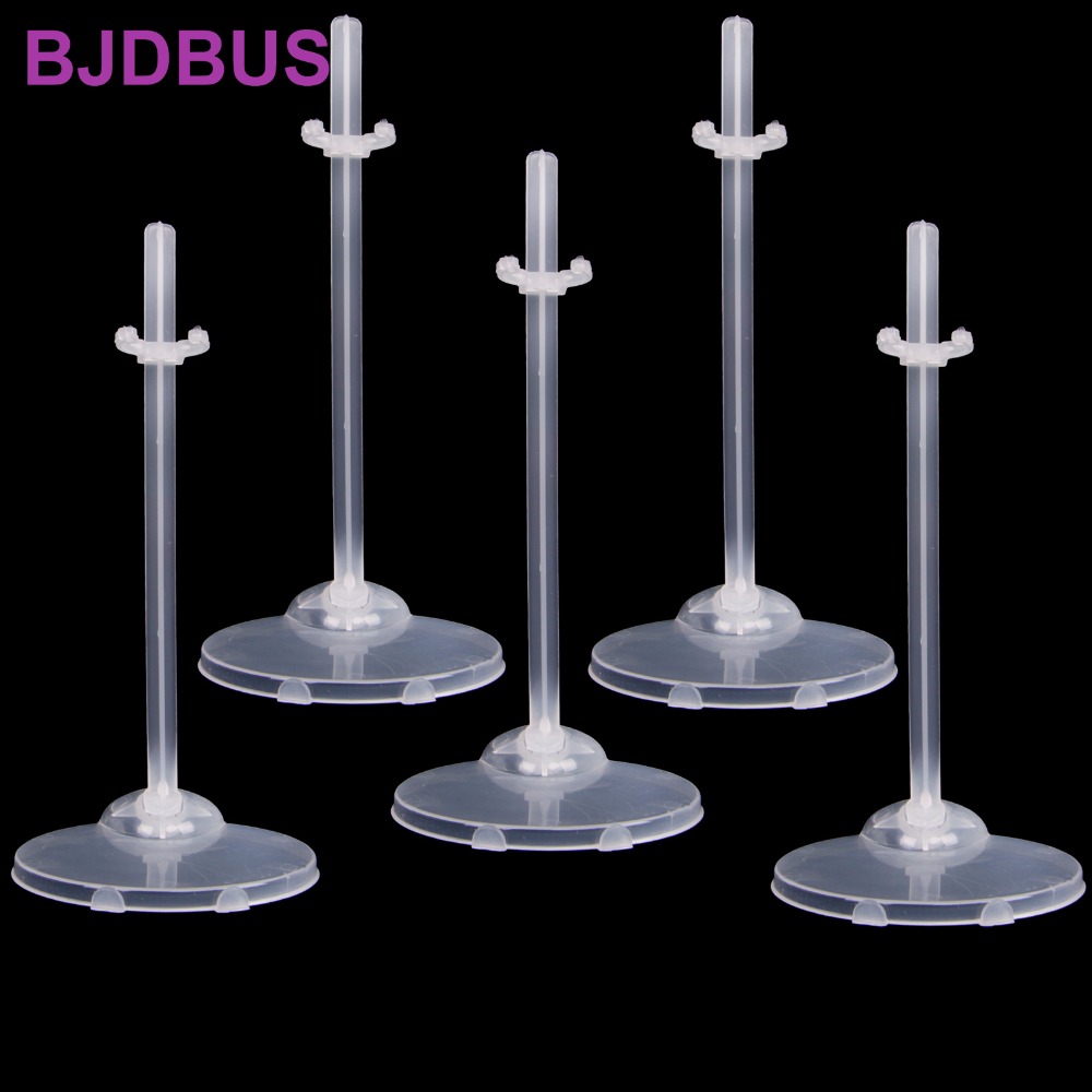 5 pçs translucidez boneca stands figura display titular de alta qualidade brinquedo modelo acessórios para 11.5 '' boneca 1/6 30cm bebê crianças brinquedos