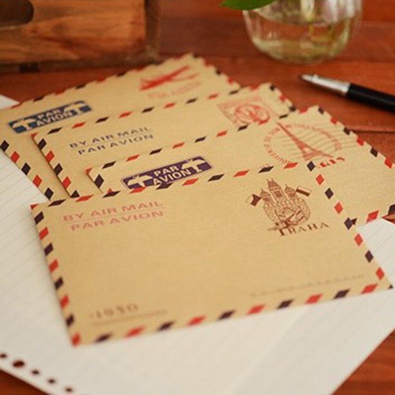 10 Cái/lốc Mini Retro Vintage Paris Giấy Bao Da Thời Trang Dễ Thương Kawaii Hàn Quốc Văn Phòng Phẩm Để Thẻ