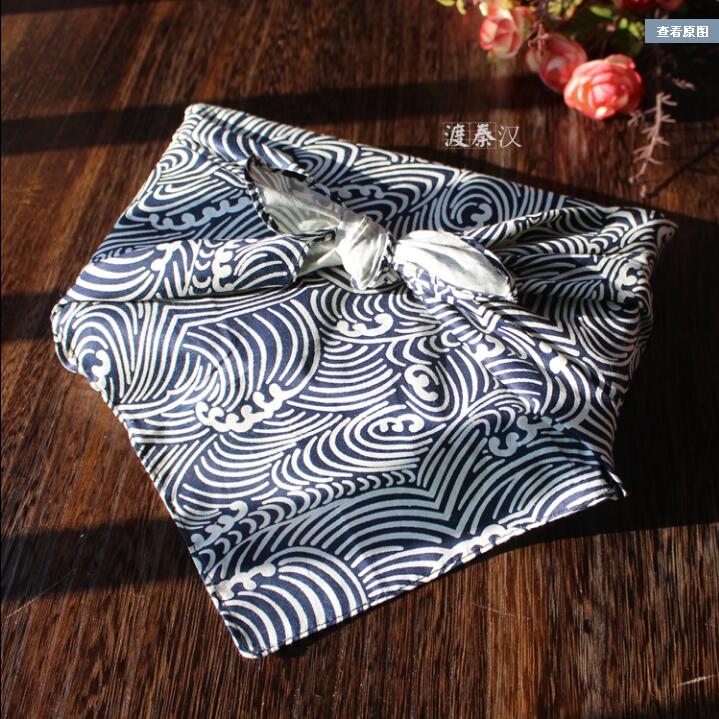 Lenço japonês Bento pano 78 * 78 cm Furoshiki algodão pacote de presente vintage