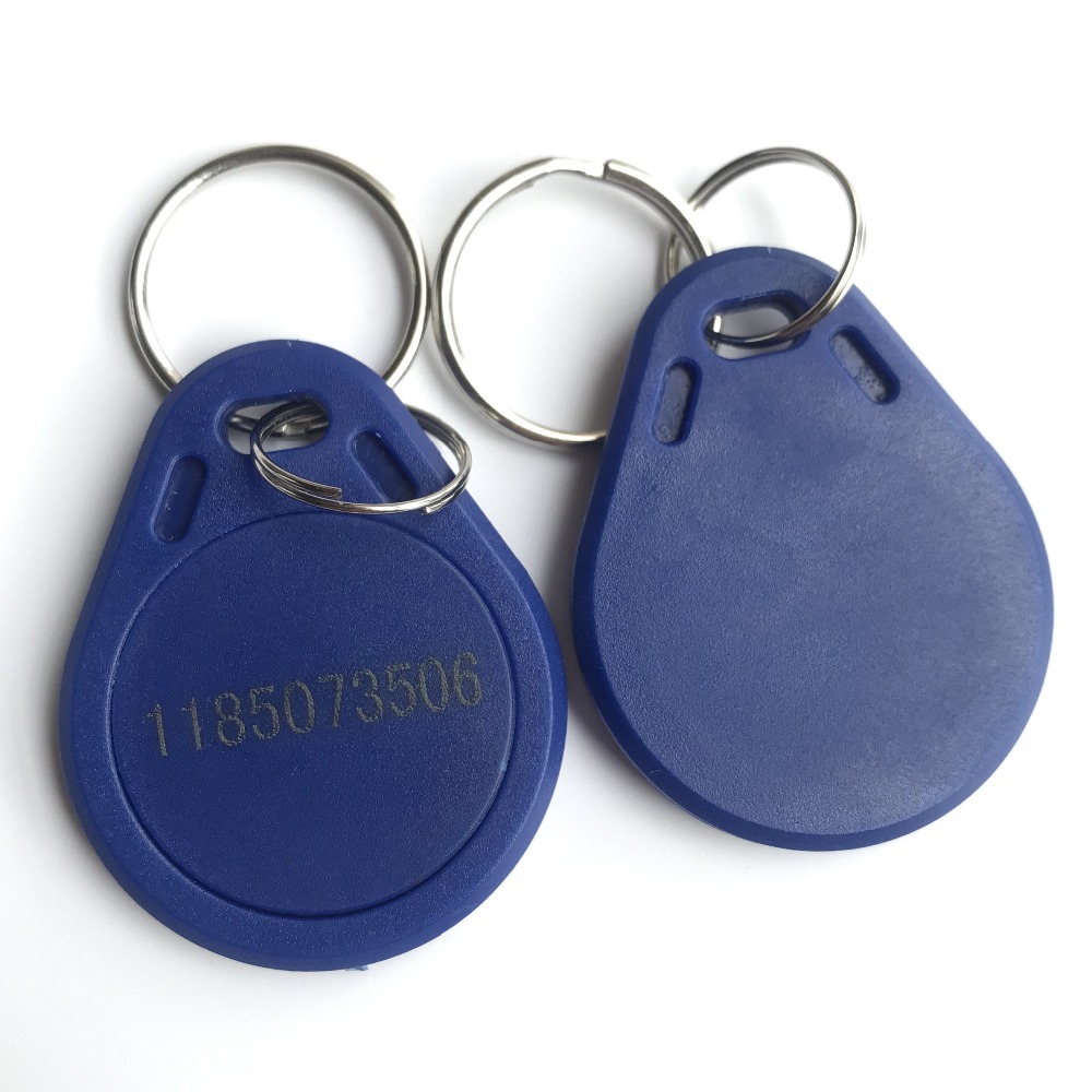 MIFARE Classic 1K 13,56 mhz Fob con ID impreso color azul (paquete de 10)