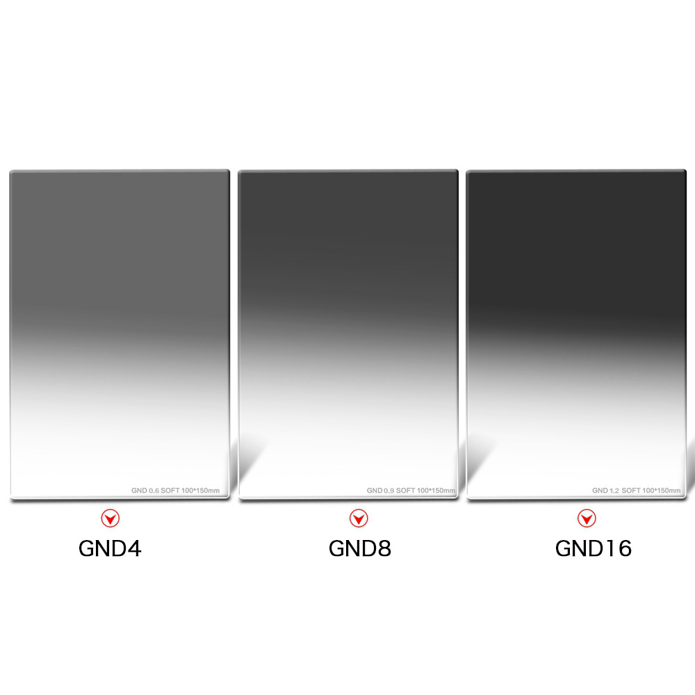Marcheway 150x100mm verre optique doux gradué Filtro étanche ND filtre GND4 GND8 GND16 caméra filtre carré pour Cokin Z