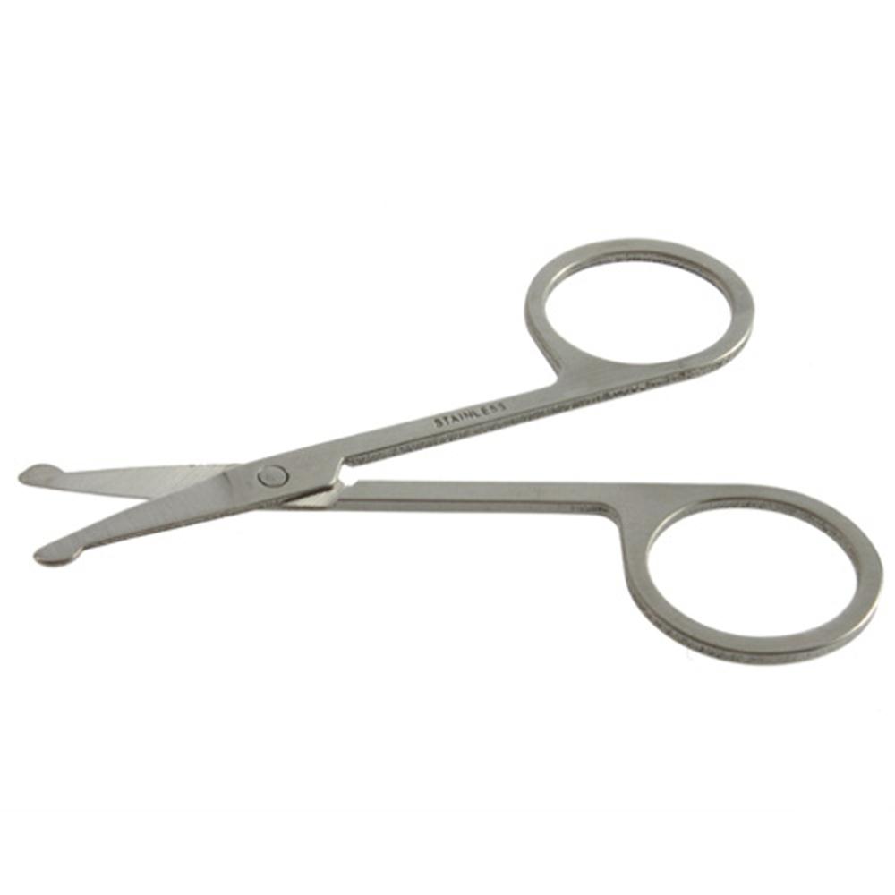 Tijeras para pelo de nariz a la moda, recortadoras faciales con corte de oreja, herramienta de belleza de moda de acero inoxidable MJ004