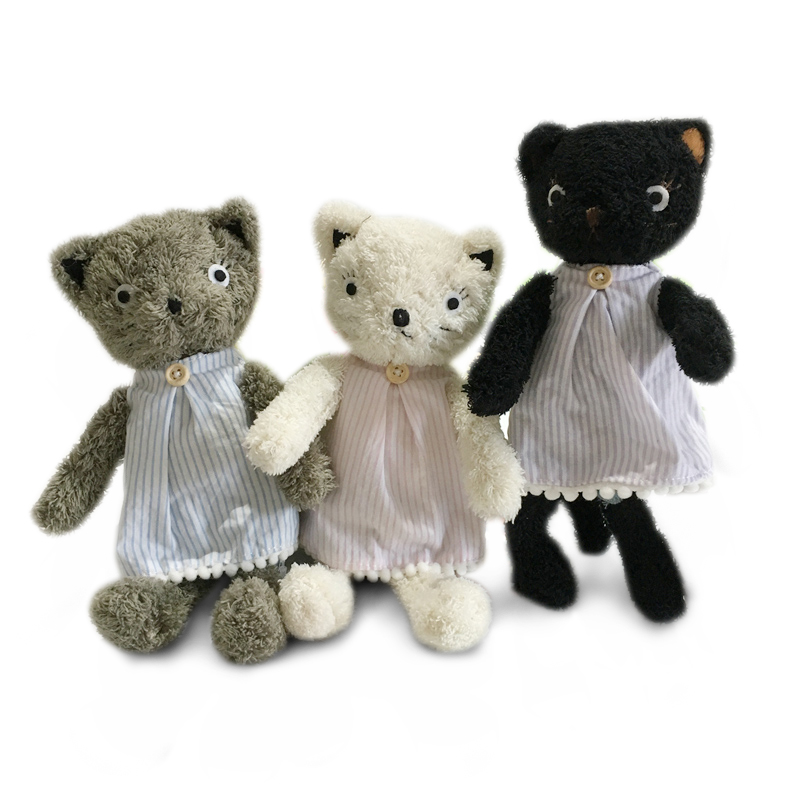 Kawaii кошки плюшевые куклы одевание кошки мягкие игрушки плюшевые мягкие игрушки для подруги девушки подарки на день рождения и Рождество