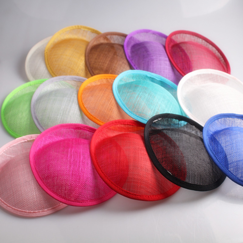 Sinamay-Base de Fascinateur pour Chapeaux de ix, Accessoire de Coiffure, Cocktail, Sauna, Mariage, DIY, 20cm, 15 Pièces/Lot