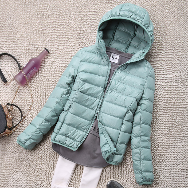 Sanishroly S-4XL Otoño Invierno mujer pato blanco chaqueta con capucha mujer ultraligero abajo abrigo Puffer Parkas Tops cortos S435