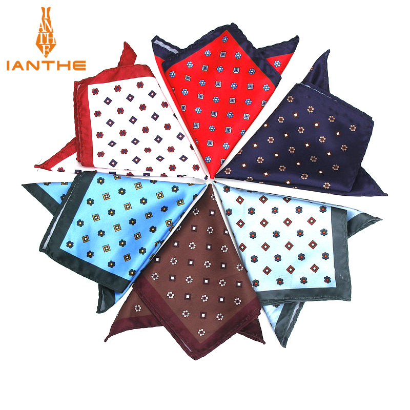 Lenço masculino de luxo, lenço quadrado, toalha vintage de bolso para festa de casamento, presente 24*24cm