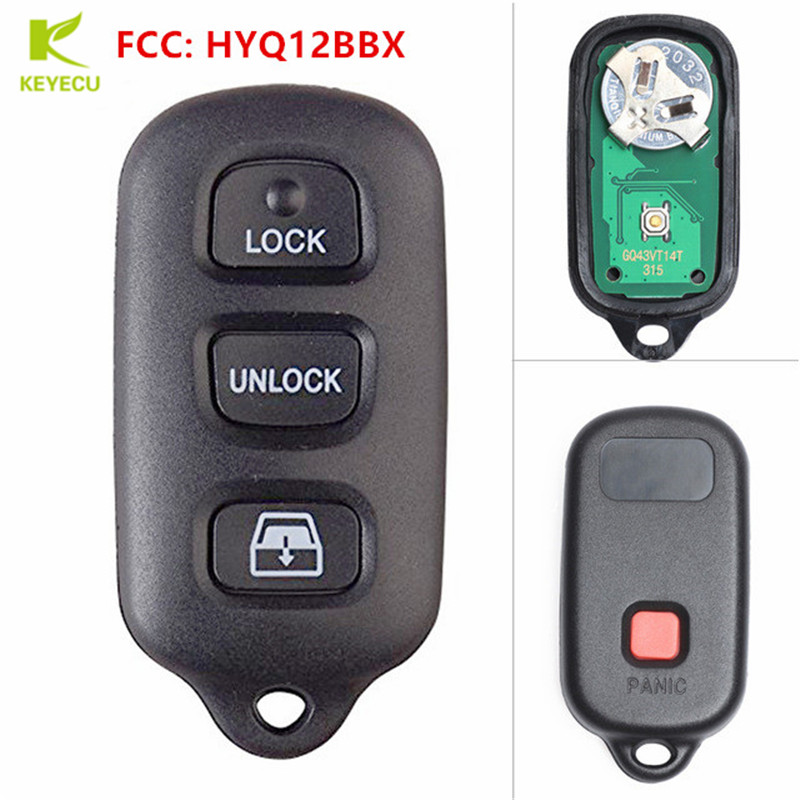 KEYECU новый ключ без ключа 4 кнопки дистанционного ключа для Toyota 4runner 1999-2009, Sequoia 2000-2007