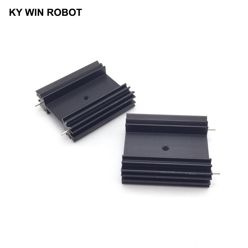 2 unids/lote TO-247 disipador de calor/disipador de calor para Audio 38*34*12MM bloque de refrigeración radiador/transistor bloque disipador de calor