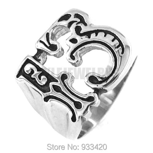 Grosir 13 Cincin Pengendara Motor Cincin Baja Tahan Karat Perhiasan Mode Punk Motor Cincin Cincin SWR0132B