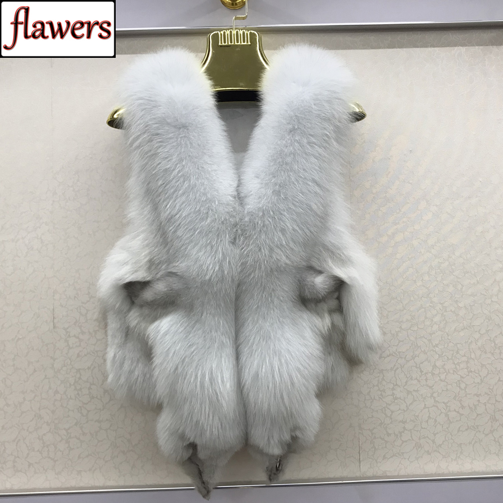 2025 offre spéciale femmes 100% véritable Gilet de fourrure de renard naturel doux fourrure de renard sans manches veste dame qualité chaud réel Gilet de fourrure de renard