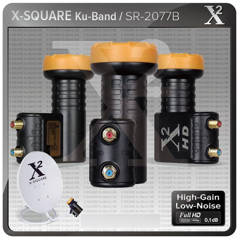 X-Square Ku Band LNB Уровень шума: дБ супер качество 4k Универсальный двойной LNB для спутникового ТВ приемника блюдо ТВ LNBF