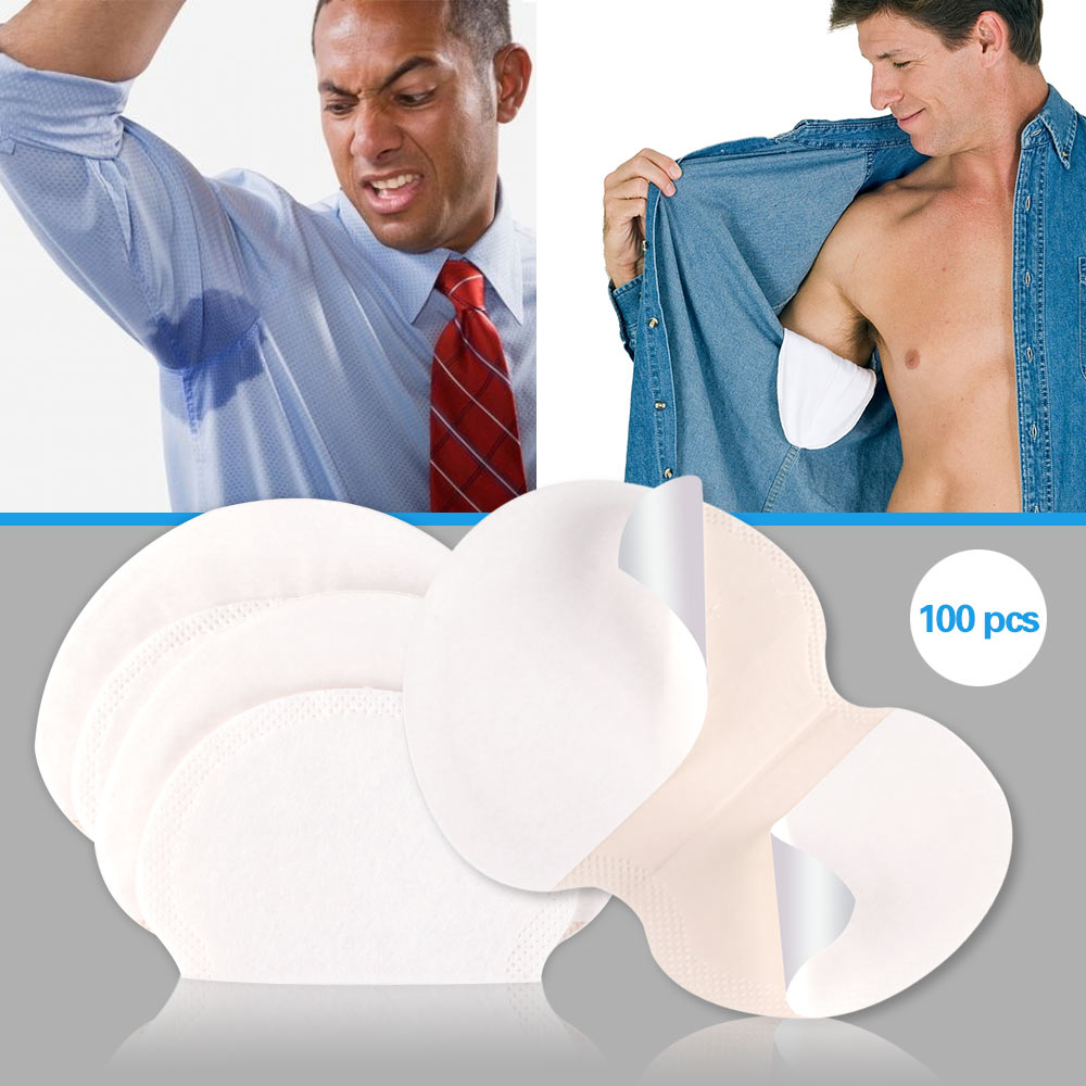 50 Uds. Almohadillas para el sudor de las axilas, vestido desechable, escudo para ropa, almohadillas absorbentes, desodorante para hombres, hoja de transpiración de las axilas