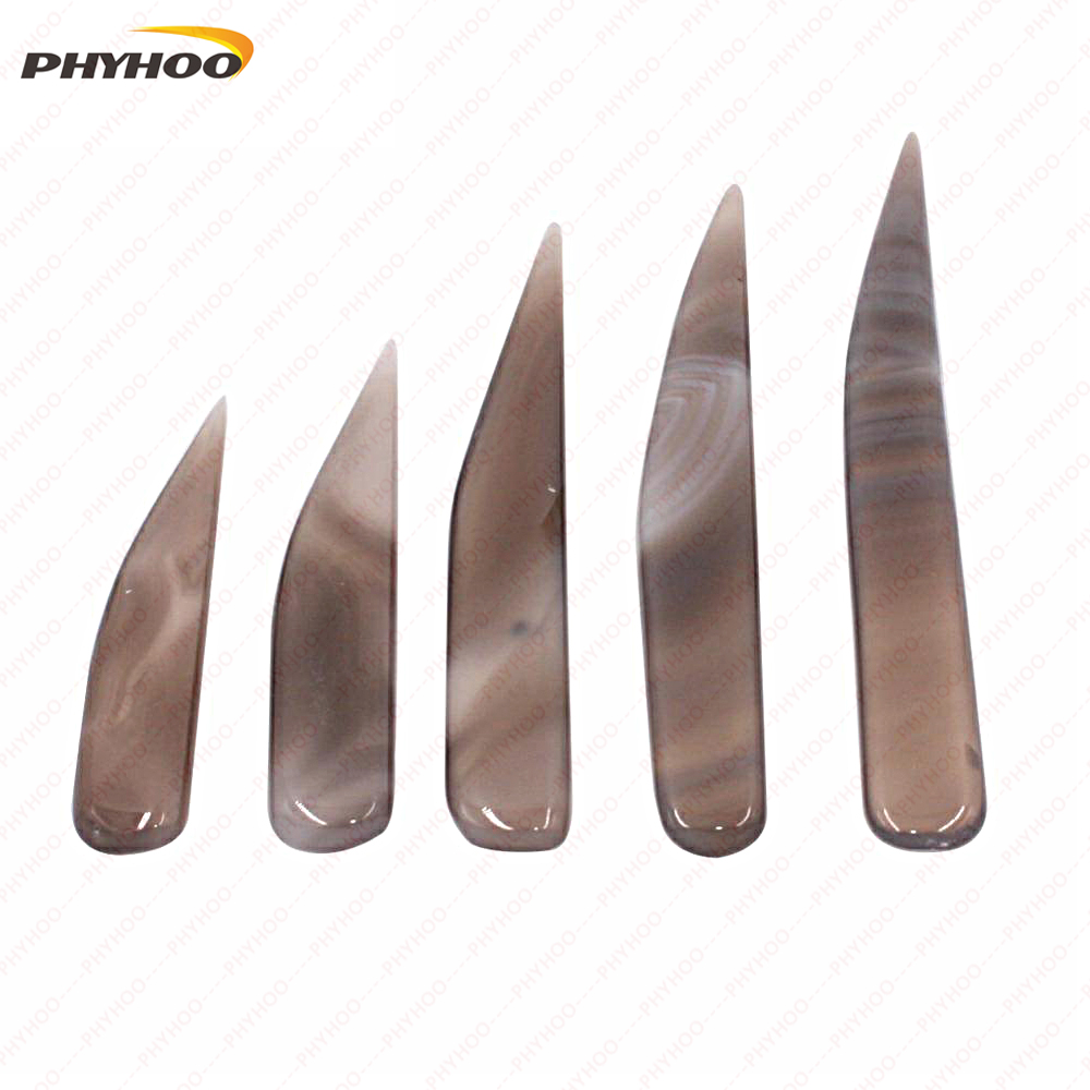 Faca de polimento de ágata PHYHOO, ferramenta de polimento artesanal para ouro e tira, ferramentas limpas de fabricação de joias
