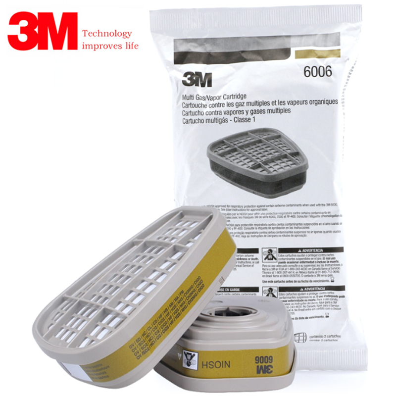 Фильтр-коробка для противогаза 3M 6006, фитинги для распылительной краски для органических газов и метомина