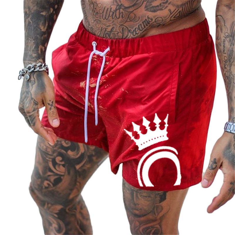 Męskie spodenki plażowe stroje kąpielowe spodenki do pływania plaża streetwear pływanie krótkie spodnie stroje kąpielowe męskie spodenki sportowe do biegania męskie