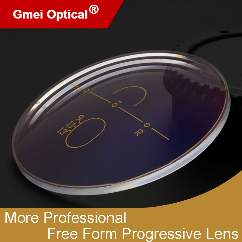 Lentilles de Prescription multifocales optiques progressives, forme libre photochromique 1.56, changement de couleur rapide et profond, Performance