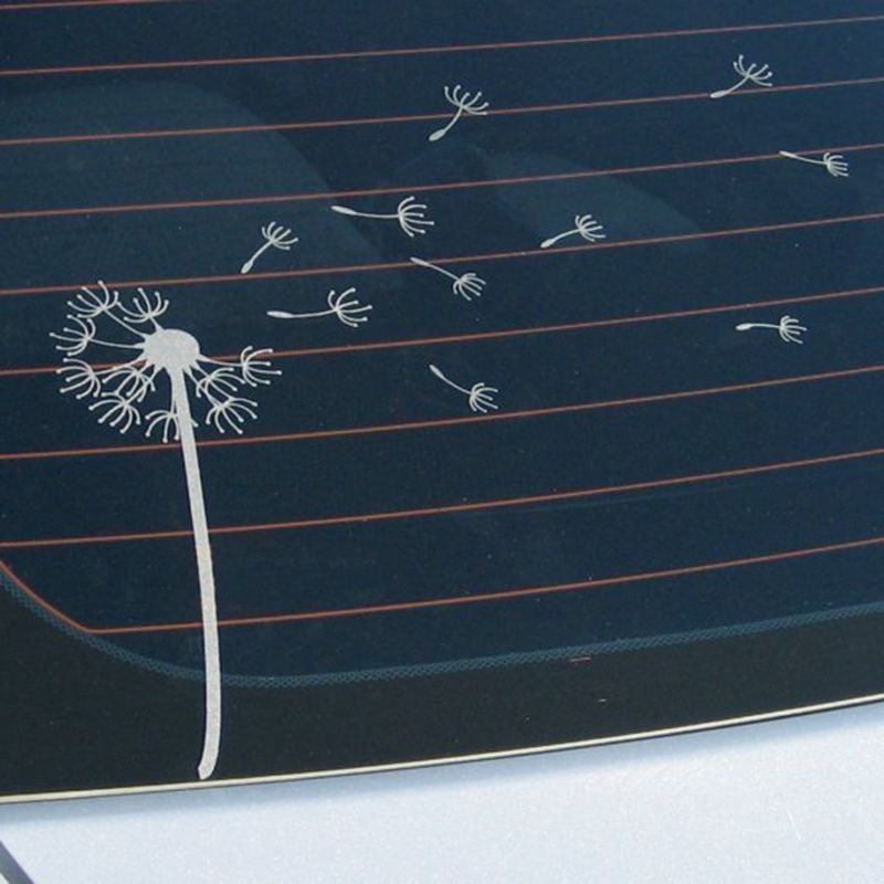 Elegant and stylish car stickers , The Dandelion blowing in the wind vinyl car decal stickers,s2042